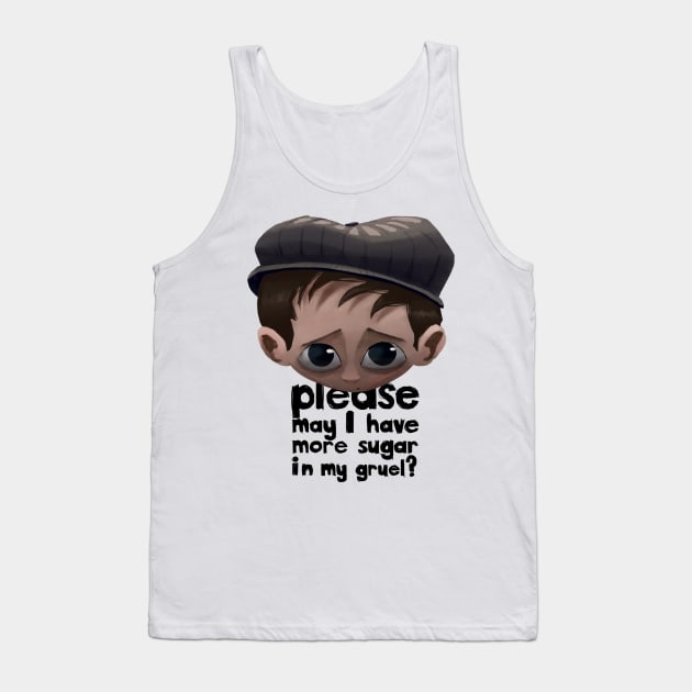 Oliver Twist Tank Top by JoshNelsonArt